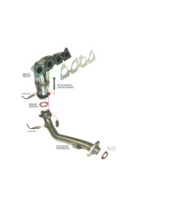 Échappement inox RC Racing Citroën C2 1.6 16V VTR / VTS 110-125 cv