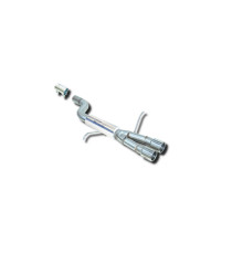 Silencieux arrière inox RC Racing BMW 320i, 323i et 328i E46 double sortie