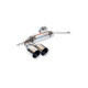 Échappement inox RC Racing Audi A3 8P quattro 1.8 TFSI 160 cv / 3.2 VR6 250 cv