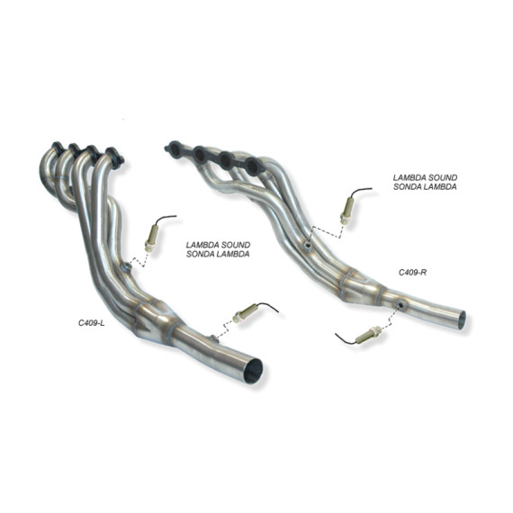 Échappement inox RC Racing Chevrolet Camaro SS 6.2 V8 432 cv