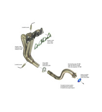 Échappement inox RC Racing Peugeot 307 CC 1.6 16V 110 cv 2002