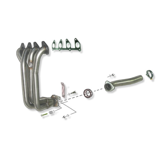 Échappement inox RC Racing Opel Corsa B 1.2-1.4i 8V (1993-2000)