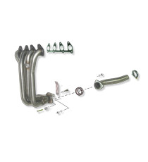 Ligne d'échappement inox RC Racing Opel Corsa B 1.2 et 1.4 8V 45 à 82 cv