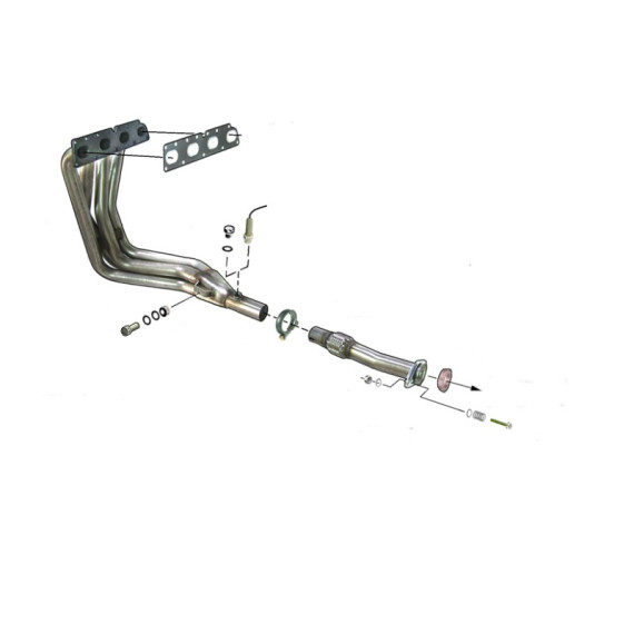 Échappement inox RC Racing Opel Kadett E 2.0 16V (1984-1991)