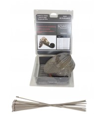 Pack ruban isolant échappement TITANIUM 50mm x 15 mètres avec 4 colliers