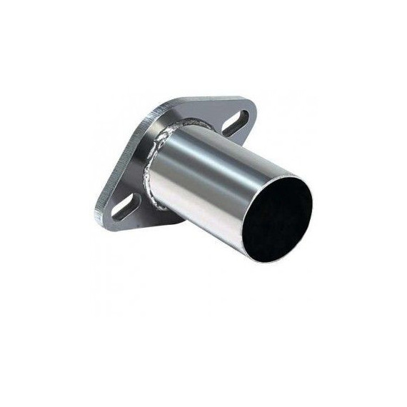 Bride avec tube inox 76.1mm, 2 passages de vis