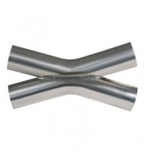 TUBE D'ÉCHAPPEMENT LONG 100CM MÂLE-FEMELLE EMMANCHEMENT - INOX - DIAMÈTRE  63MM