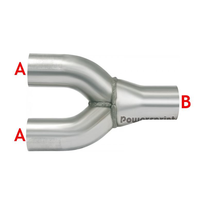 Raccord avec réducteur universel 57mm ext. et 55mm int. => 60mm ext. et  57mm int. , longueur: 32cm