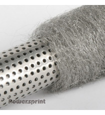 Laine d'acier inoxydable pour garniture de silencieux