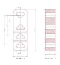 Silent bloc support échappement universel entraxes 36, 64, 92mm