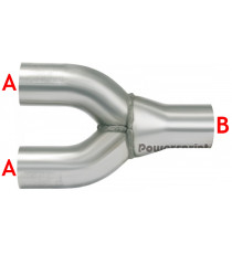 Cône d'échappement en acier inoxydable 304 grand diamètre 74mm, petit  diamètre 60mm, longueur 180mm t épaisseur 1mm