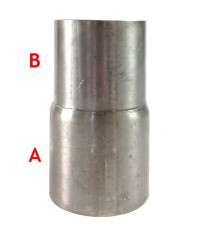 Réducteur femelle inox pour tube à emmancher 88.9, 76.1mm