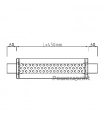 Silencieux POWERSPRINT Inox 304L À Souder Diamètre Intérieur 60mm Corps 125mm