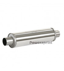 Silencieux POWERSPRINT Inox 304L À Souder Diamètre Intérieur 60mm Corps 125mm