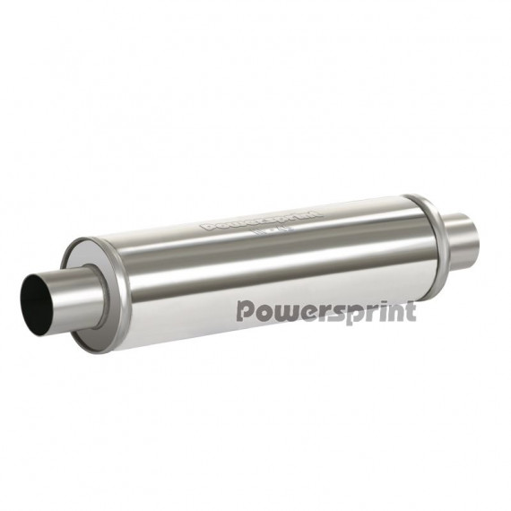 Silencieux POWERSPRINT Inox 304L À Souder Diamètre Intérieur 60mm Corps 125mm