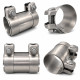 Manchon inox femelle à visser pour tube ⌀60.3mm extérieur — Longueur 125mm