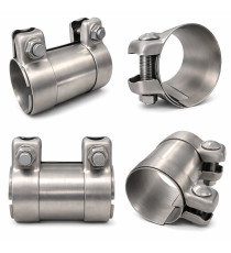 Manchon inox femelle à visser pour tube ⌀63.5mm extérieur — Longueur 125mm